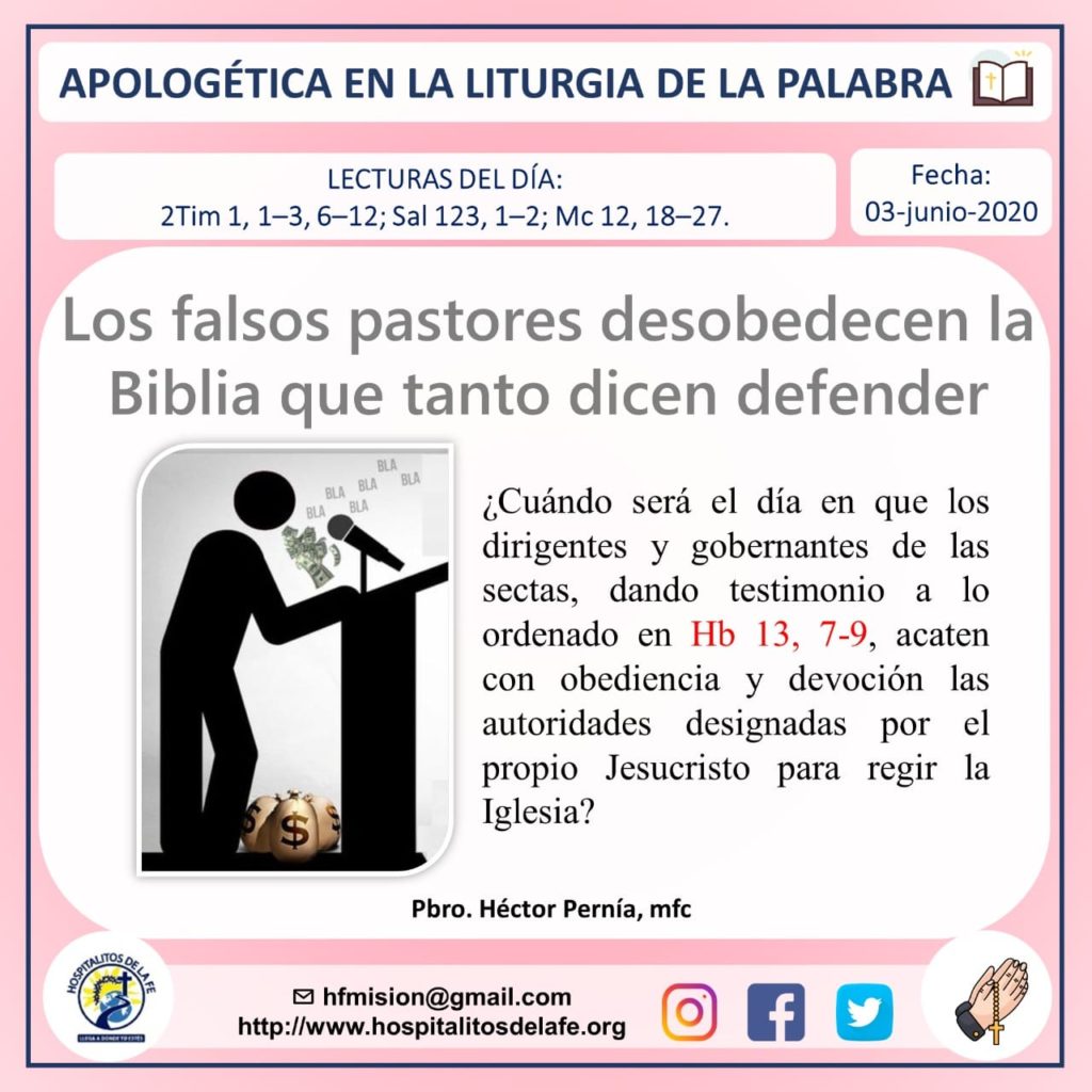 Recursos para defender la Fe – Hospitalitos de la Fe