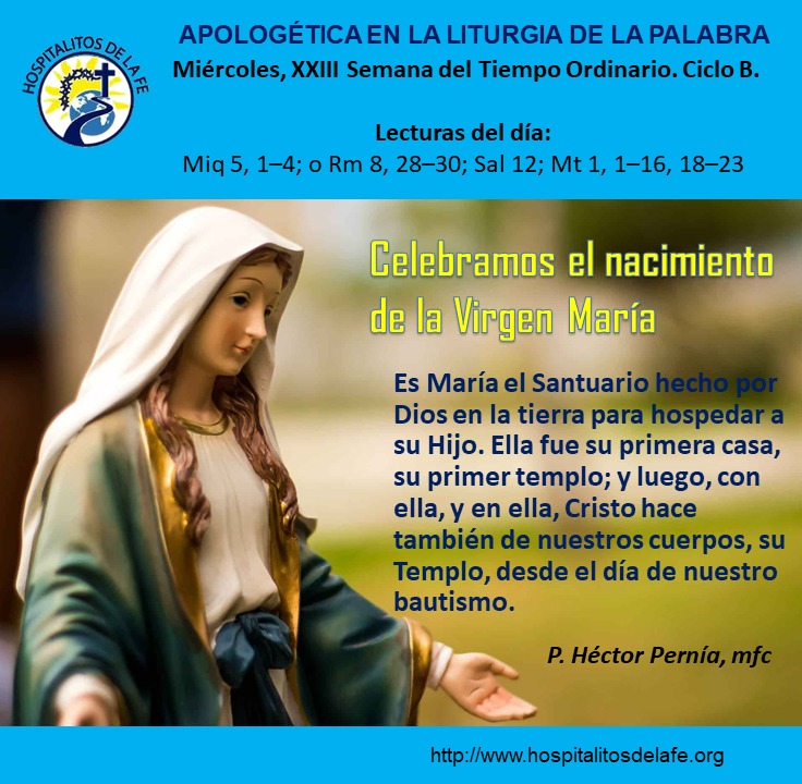 ¿por Qué Celebrar El Nacimiento De La Virgen María Hospitalitos De La Fe Para Sanar Mi Feemk 0365